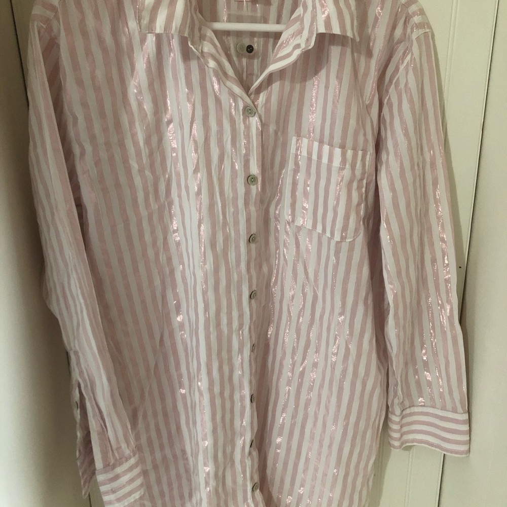 Victoria’s Secret button down night shirt NWOT